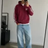#113 | Adidas Originals | Sweatjacke | L | Burgunderrot | Firebird | Vintage