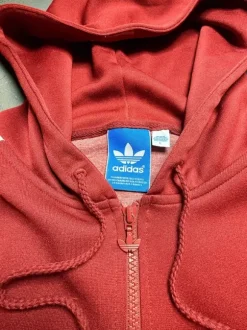 #113 | Adidas Originals | Sweatjacke | L | Burgunderrot | Firebird | Vintage