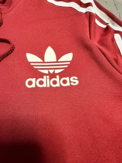 #113 | Adidas Originals | Sweatjacke | L | Burgunderrot | Firebird | Vintage