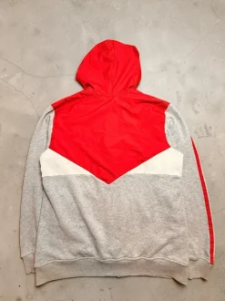 #114 | Adidas Originals | Sweatjacke | M | Rot & Grau| Firebird | Vintage