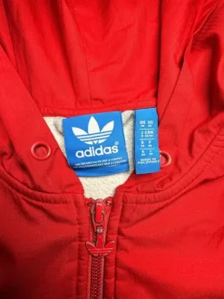 #114 | Adidas Originals | Sweatjacke | M | Rot & Grau| Firebird | Vintage