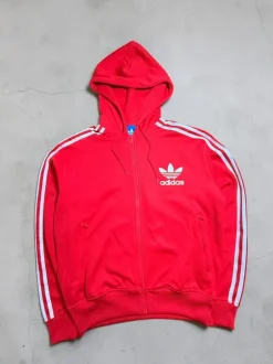 #112 | Adidas Originals| Sweatjacke | L | Rot | Adidas Firebird | Vintage
