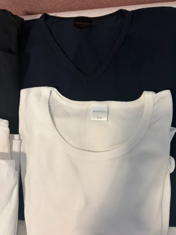 6 Herren Shirts Watson weiß und schwarz