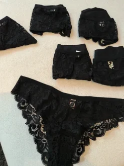 6 NEUE Slips Shein schwarz Spitze