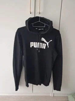 🖤 Puma Hoodie – Schwarz mit Logo in der Mitte