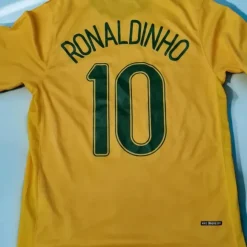 🇧🇷 Rarität Original Brasilien 2006 Trikot - Ronaldihno #10 - Top Zustand L