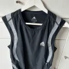adidas - Herren Sport Shirt Ärmellos - Schwarz - Gr. L