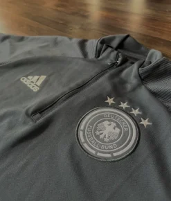 Adidas DFB Trainingsoberteil | Quarter-Zip | Grau | Size: S |