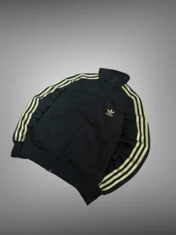 Adidas Firebird Full Tracksuit Schwarz-Gold| Größe 40 (L)| Zustand wie Neu| Pasha/Y2k Style
