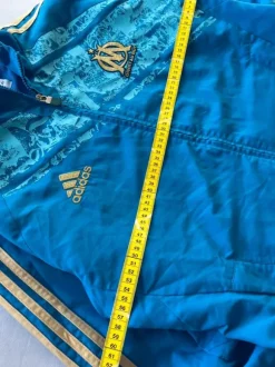 Adidas Olympique Marseille Track Jacket Blau Größe M Vintage Y2K