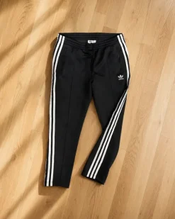 adidas Originals Firebird Trainingshose – Schwarz / Weiß – Trefoil – Größe M