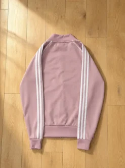 adidas Originals SST Trainingsanzug Set – Mauve / Rosa – Trefoil – Größe XS (Flecken)