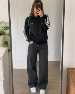 adidas Originals SST Trainingsjacke – Schwarz / Weiß – Trefoil – Größe S