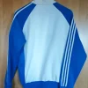 Adidas Retro Trainingsjacke sehr gut deutsche Größe L US-Größe M weiß blau