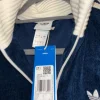 Adidas Velour Trainingsjacke Dunkelblau 💙 NEU L 42/44 Retro/Y2K (Velour/Samt-Optik)