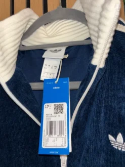 Adidas Velour Trainingsjacke Dunkelblau 💙 NEU L 42/44 Retro/Y2K (Velour/Samt-Optik)