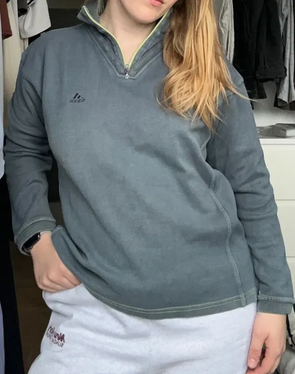 Adidas vintage Pullover L mit zipper