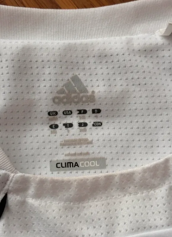 Adidas vintage Retro Y2K Herren Shirt Training xL Top Zustand Weiss