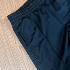 Adidas Vintage Trackpants Schwarz Weiß 3-Streifen | Open Leg | Y2K | M