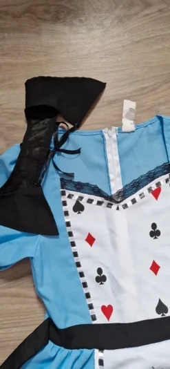 Alice im Wunderland Kostüm Kleid | Smiffys | Blau-Schwarz | Cosplay / Halloween