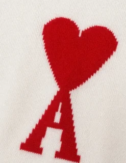 AMI Paris Pullover weiß Größe M – Herz Logo