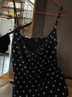 Amisu,New Yorker Top,Shirt ,Punkte,Gr.L