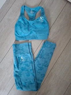 Ares gym set camo blauw maat S