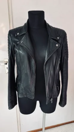 ARMA leren bikerjas zwart – superzacht leer – maat 42