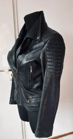 ARMA leren bikerjas zwart – superzacht leer – maat 42