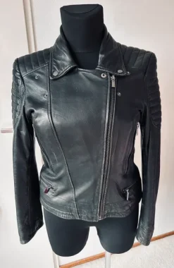 ARMA leren bikerjas zwart – superzacht leer – maat 42