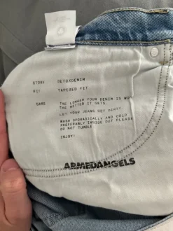 ArmedAngels Detox Denim Aarjo Tapered Fit 36/32 Stonewashed Blue