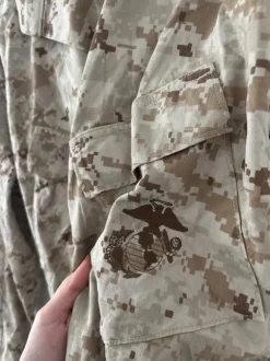Army Feldhemd Feldbluse L Large Short Propper US Army original Military Uniform a38