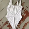 ASOS Badeanzug, rückenfrei, weiß