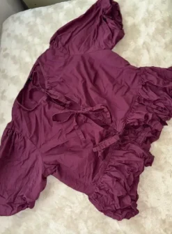 ASOS elegante Bluse lila mit schleifen gr.42 wie neu