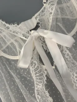 Babydoll Negligé mit Spitze