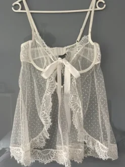 Babydoll Negligé mit Spitze