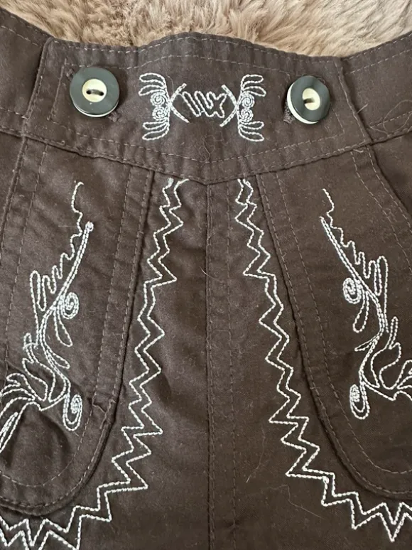Badehose in Lederhosenoptik für Jungs