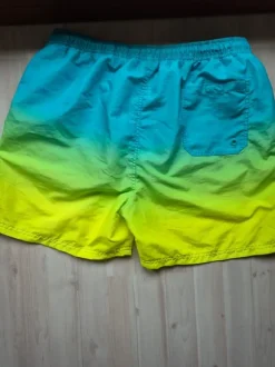 Badeshort blau gelb