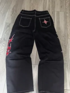 baggy jeans japan style Y2K denim streetwear large new
