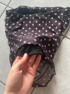Bandeau Top Braun mit punkten