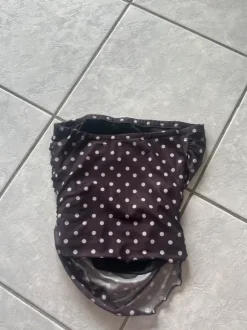 Bandeau Top Braun mit punkten