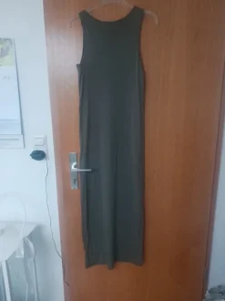 Beachkleid Sommerkleid hoher Schlitz khaki only M