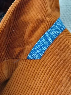 Benvenuto Blazer Sakko M 48 Cordjacke Cord Jacke Cognac braun orange