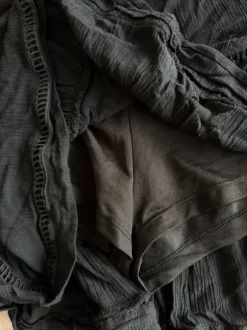 Bershka Boho Skort schwarz Größe M 38