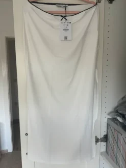 Bershka Maxirock / Midirock – Weiß – Größe L – Neu mit Etikett