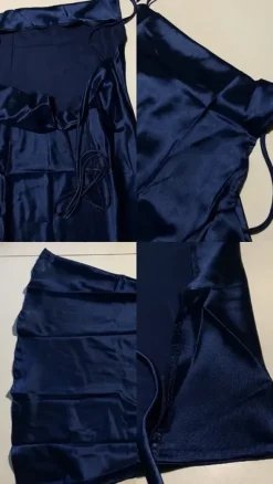 Blau Kleid satin Abiball Ballkleid party Abend | Vinted