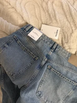 Blaue low waist Full length Jeans