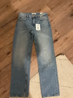Blaue low waist Full length Jeans