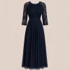 Blaues Ballkleid
