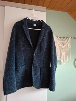 Blazer blau Gr. M von F.K. ähnlich wie eine Strickjacke